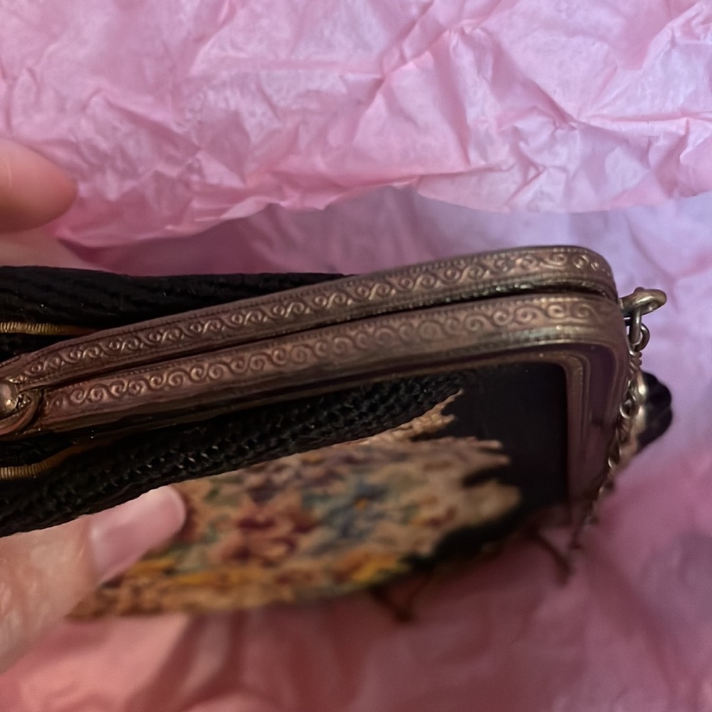 Vintage Rare Floral Needlepoint Tapestry Bag.Made In Australia 🔺FIRM🔺 - Picture 8 of 16